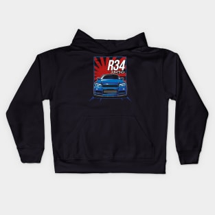 Nissan Skyline R34 Kids Hoodie